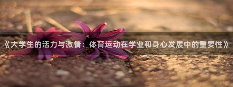 杏彩登陆：《大学生的活力与激情：体育运动在学业和身心发展中的重要性》
